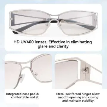 Trendy Y2K Sunglasses with UV400 Protection for All