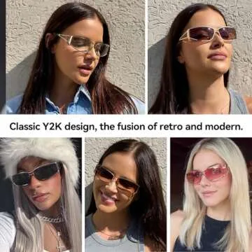 Trendy Y2K Sunglasses with UV400 Protection for All