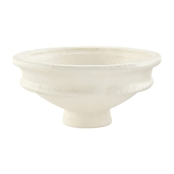 Elegant Mud Pie Paper Mache Pedestal Bowl for Home Decor