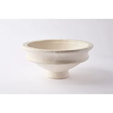 Elegant Mud Pie Paper Mache Pedestal Bowl for Home Decor