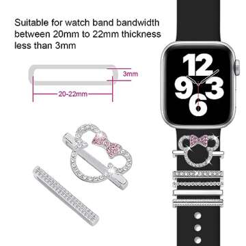 Stylish Watch Band Charms for Apple SmartWatch Decor