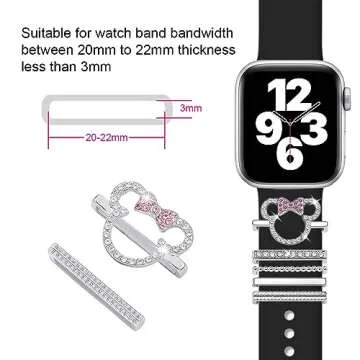 Stylish Watch Band Charms for Apple SmartWatch Decor