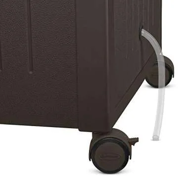 Suncast 77 Qt Stylish Wicker Patio Cooler for Outdoor Fun