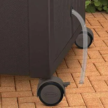 Suncast 77 Qt Stylish Wicker Patio Cooler for Outdoor Fun