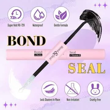 Yawmaica Lash Clusters Kit with Bottom Lashes Wispy Eyelash Extension Kit 200D Fluffy Eyelash Clusters 12-20mm D Curl Individual Lashes DIY Lash Extension Kit with Lash Bond and Seal and Lash Tweezers