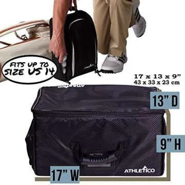 Athletico Golf Trunk Organizer and Shoe Bag Set