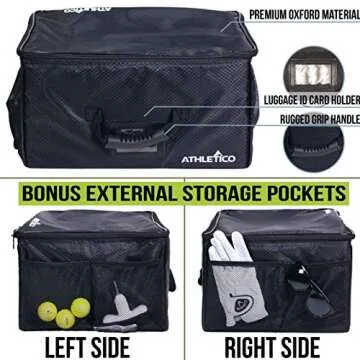 Athletico Golf Trunk Organizer and Shoe Bag Set