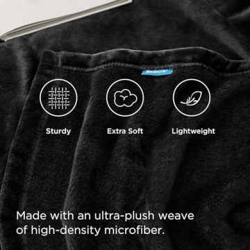 Bedsure Fleece King Size Blanket Grey - Cozy Comfort Style