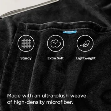 Bedsure Fleece King Size Blanket Grey - Cozy Comfort Style