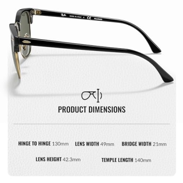 Ray-Ban RB3016 Clubmaster Sunglasses Stylish Durable