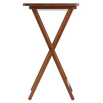 Winsome Alex Foldable Snack Tables Set for Every Occasion