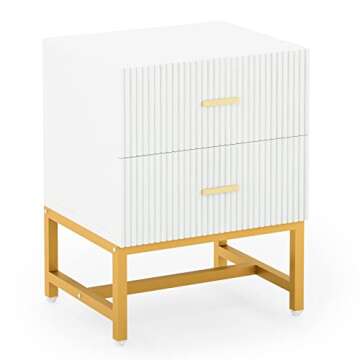 Stylish Tribesigns 2-Drawer Nightstand for All Spaces