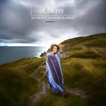 Handwoven Mexican Blanket Yoga Beach Camping Soft Durable