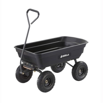 Gorilla Carts 600LB Utility Cart Quick Dump All-Terrain