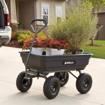 Gorilla Carts 600LB Utility Cart Quick Dump All-Terrain