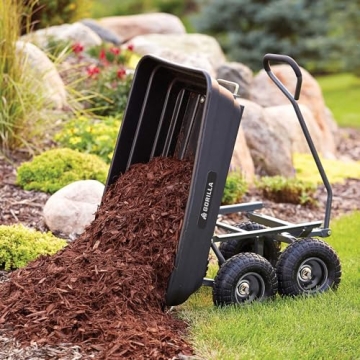 Gorilla Carts 600LB Utility Cart Quick Dump All-Terrain