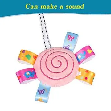 Travel Arch Bassinet Mobile Toys for Infant & Toddlers,Clip on Stroller Toy Crib Accessory & Pram Activity Bar Toy for Indoor and Outdoor (Elephant)