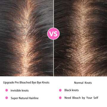 26 Inch Bye Bye Knots Wear and Go Glueless Wigs Human Hair Deep Wave HD 7X5 for Real No Glue Lace Wi...