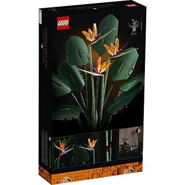 LEGO 10289 Creator Expert Bird of Paradise Building Set for Adults, Artificial Plants Flowers Deco Gift Idea