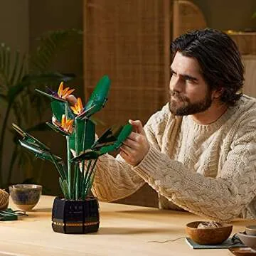 LEGO 10289 Creator Expert Bird of Paradise Building Set for Adults, Artificial Plants Flowers Deco Gift Idea