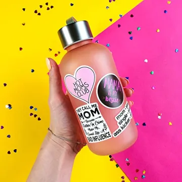 Funny Mom Stickers - 100 Pcs Waterproof Stickers for Moms