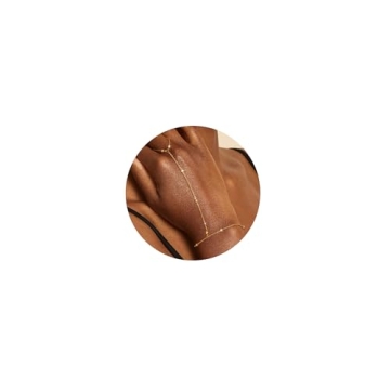 Moodear Trendy 14K Gold Plated Ring Hand Chain Bracelet - Thin Dainty Bead Chain Link Bracelets for ...