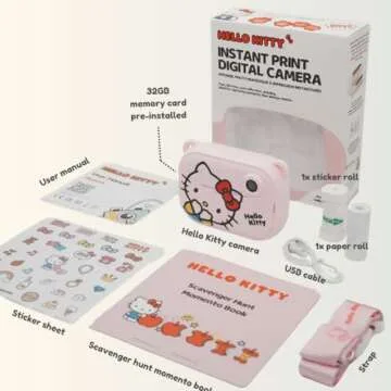Hello Kitty Instant Print Kids Digital Camera by Kidamento