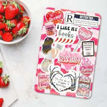 Clear Back Cover Insert for Kindle Paperwhite | Bookish Card Insert for E Reader | Cardstock Paper Insert for 11th generation 6.8" | Booktok Spicy Smut Sticker Case Insert | Smutty Romance Book Gifts