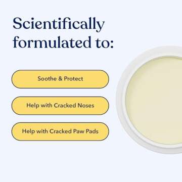 Honest Paws Dog Paw Balm - Pad Relief Soother Moisturizer Protection Wax - All Natural All Weather F...