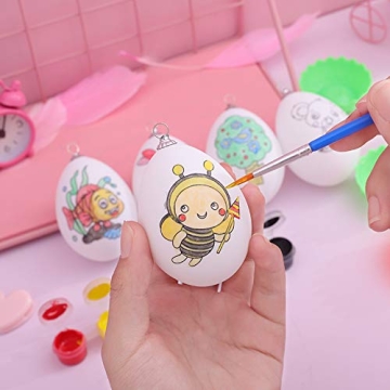 Crafare 40 Pack Craft Foam Eggs for DIY Easter Christmas Projects