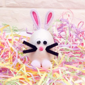 Crafare 40 Pack Craft Foam Eggs for DIY Easter Christmas Projects