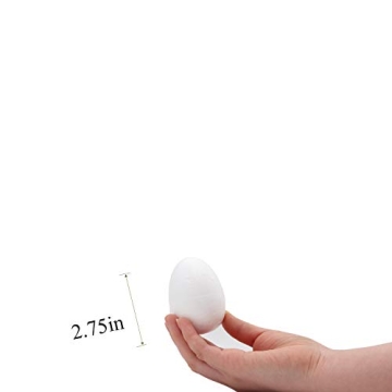 Crafare 40 Pack Craft Foam Eggs for DIY Easter Christmas Projects