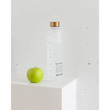 GLOW BOTTLE 32 oz Motivational Water Bottle with Time Marker
