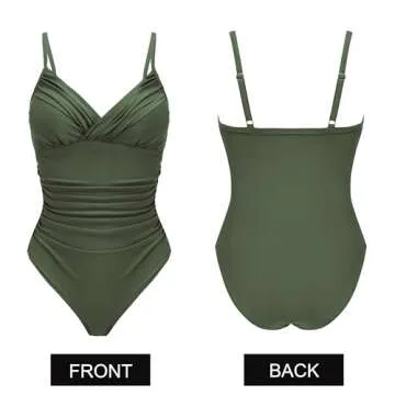 AI'MAGE One Piece Ruched Swimsuit for Flattering Fits