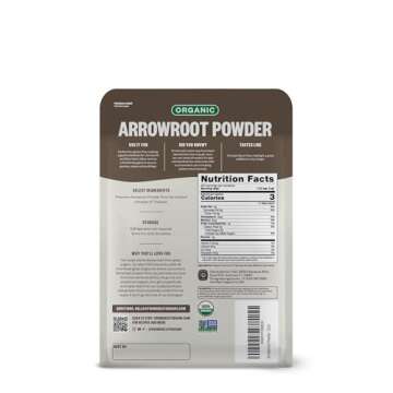 FGO Organic Arrowroot Powder, 32oz (2 Pound) - Natural Thickener & Substitute