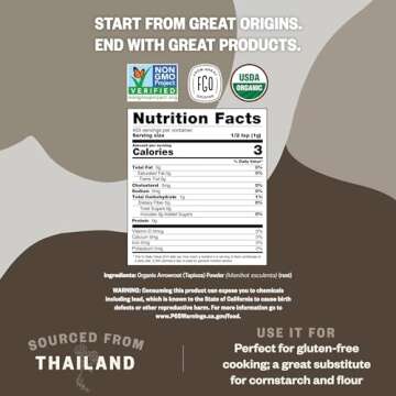 FGO Organic Arrowroot Powder, 32oz - Gluten-Free Thickener