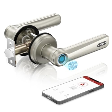 Geek Smart Fingerprint Door Lock with App, Smart Door Lock, Biometric Door Knob, Keyless Entry Door ...