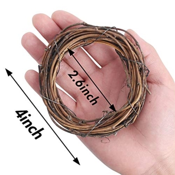 DomeStar 12PCS Grapevine Wreaths for DIY Home Decor