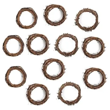 DomeStar 12PCS Grapevine Wreaths for DIY Home Decor
