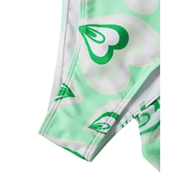 Romwe Women's Triangle Bikini Set with Heart Print & Sarong