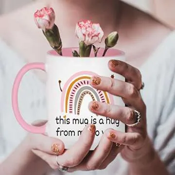Cabtnca Best Friend Hug Mug - Inspirational Gift for Women