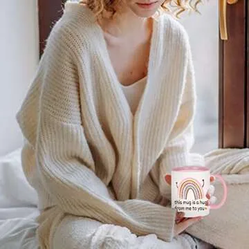 Cabtnca Best Friend Hug Mug - Inspirational Gift for Women