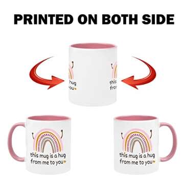 Cabtnca Best Friend Hug Mug - Inspirational Gift for Women