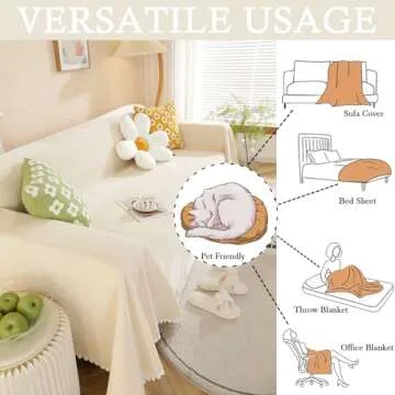 Premium Beige Sofa Covers for Pets & Style - HANDONTIME