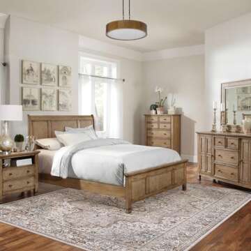 Yicriahn Area Rugs 8x10 Vintage Non-Slip Soft Carpet