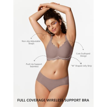 Comfortable COCOMARTS Wireless Jelly Bralette for Women