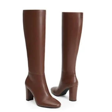 Stylish Modatope Knee High Chunky Heel Boots for Women