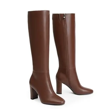 Stylish Modatope Knee High Chunky Heel Boots for Women