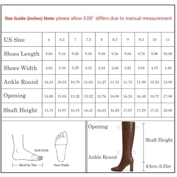 Stylish Modatope Knee High Chunky Heel Boots for Women