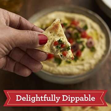 Town House Pita Crackers Oven Baked Crackers, Party Snacks, Mediterranean Herb, 9.5oz Box (1 Box)